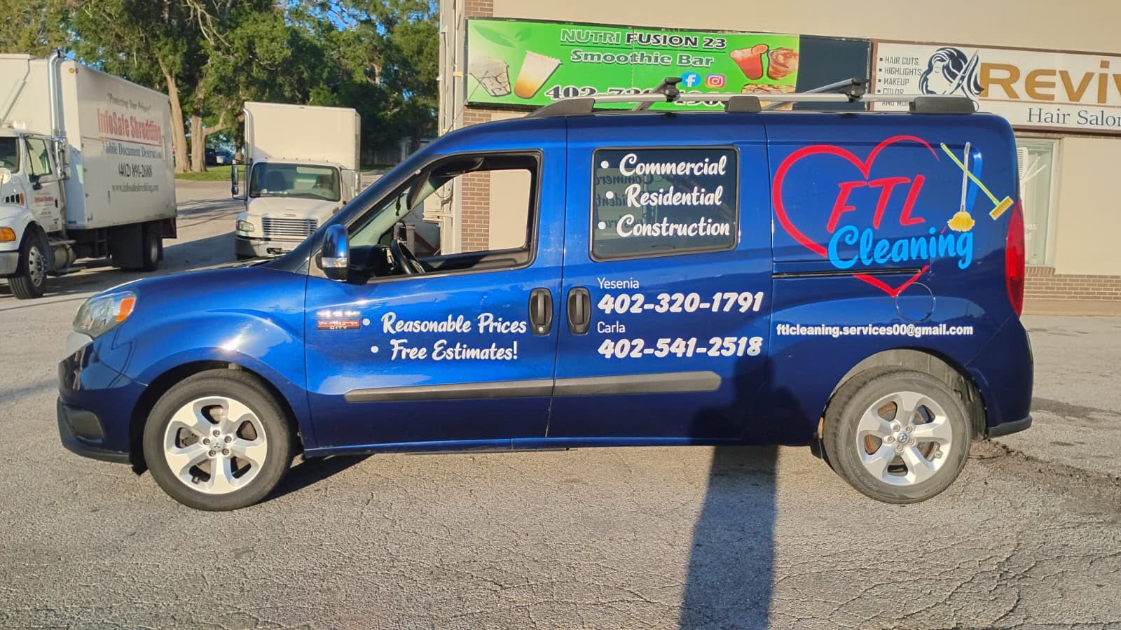 FTL Cleaning van wrap installed by Impress